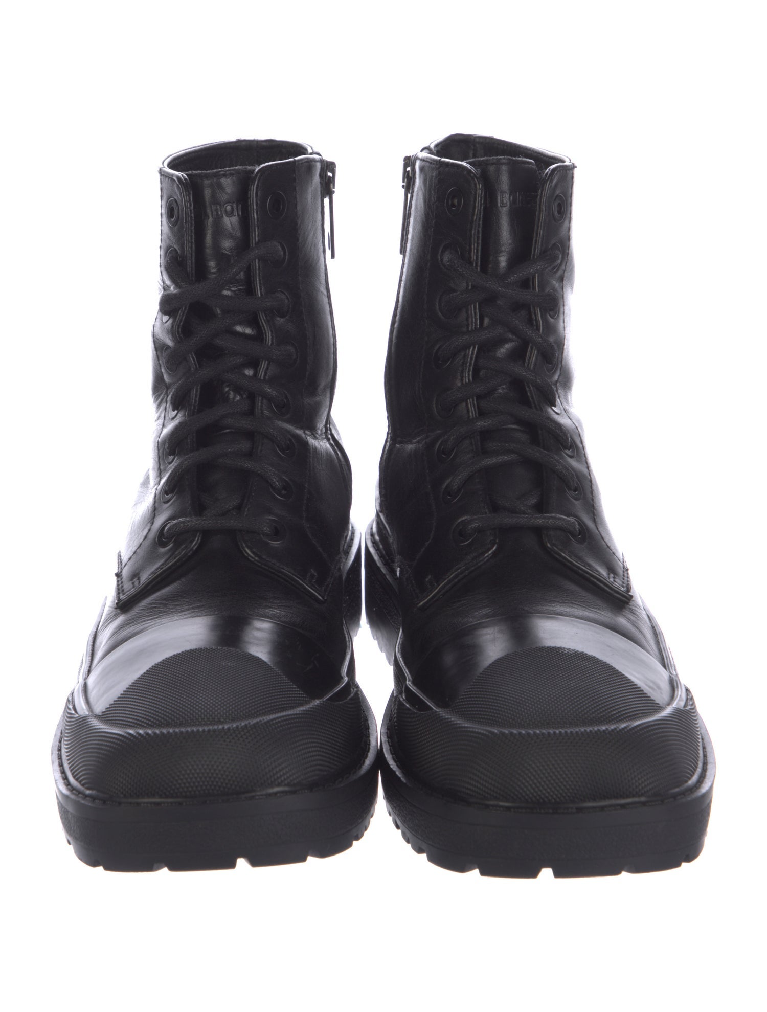 Neil Barrett Leather Combat Boots